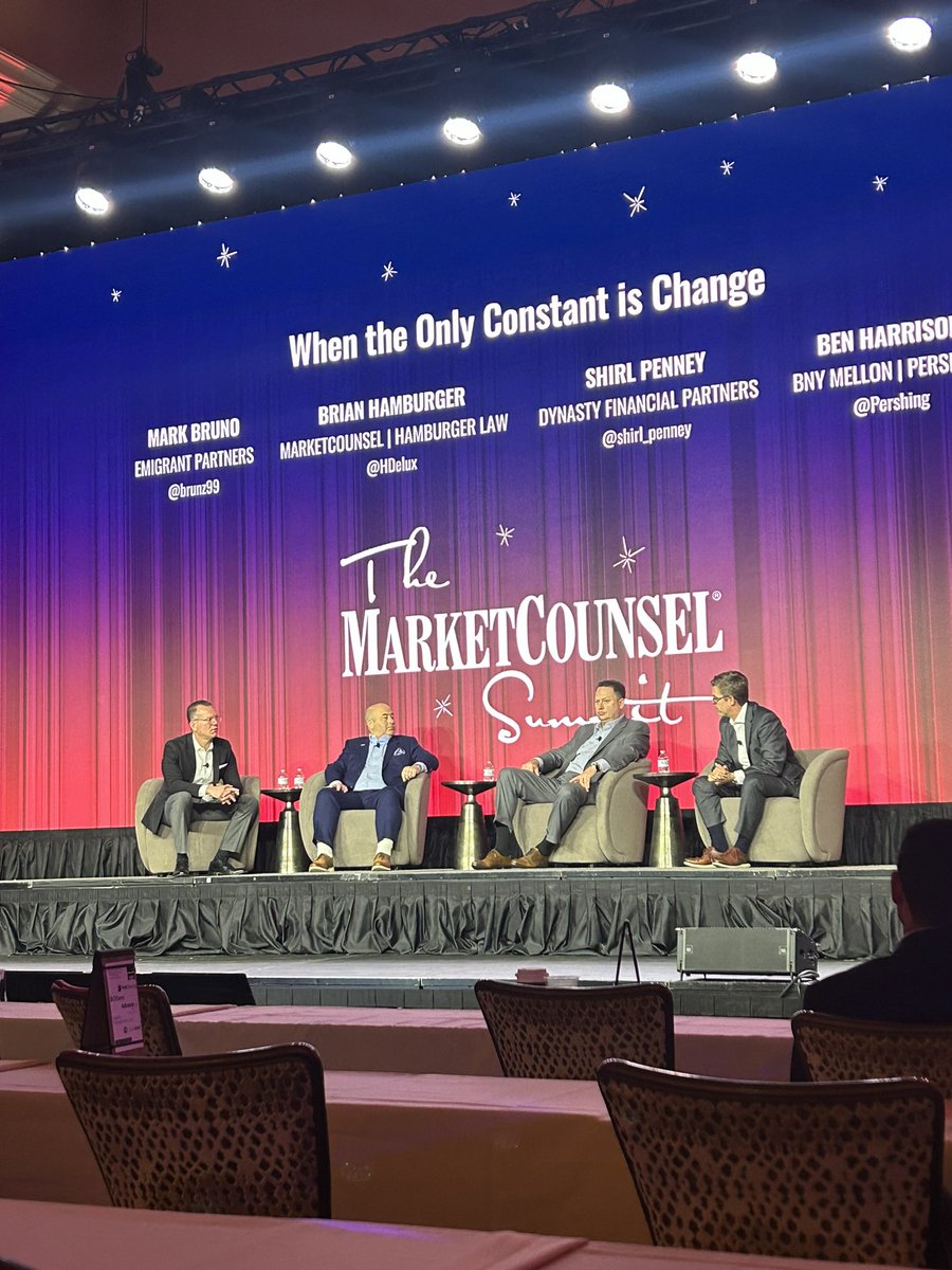 Awesome to be at the #msum23 conference this week.  Industry leaders talking about change.  “Integration must happen.  Data is the most important component of the future”.  <a href="/HDelux/">Brian Hamburger</a> <a href="/shirl_penney/">Shirl Penney</a> <a href="/Pershing/">BNY Pershing</a>