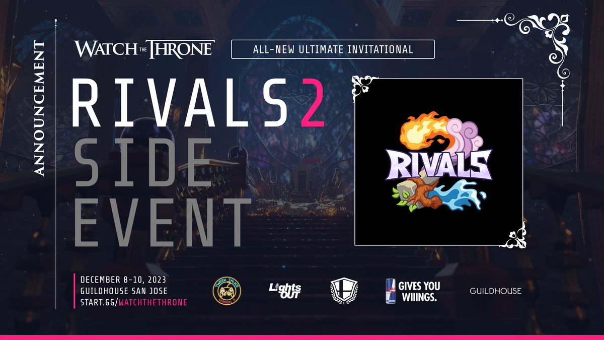theTHRONEgg's tweet photo. 👊 Get ready for more SIDE EVENT HYPE  ‼️

Rivals 2 is coming to #WTT this weekend, with @elkiiiiiiiies and @ralphjos joining the fight with some of your favorite Ultimate pros 👀 https://t.co/v5kH8GcFRg
