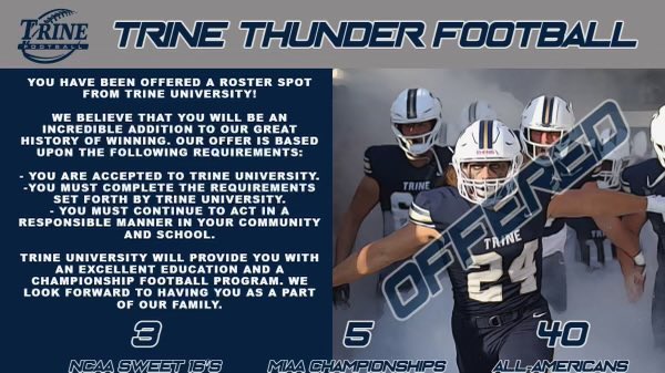 Grateful to receive another division 3 offer from Trine University! <a href="/ColtArthur/">Coach Arthur</a> <a href="/CoachWard14/">Jason Ward</a>