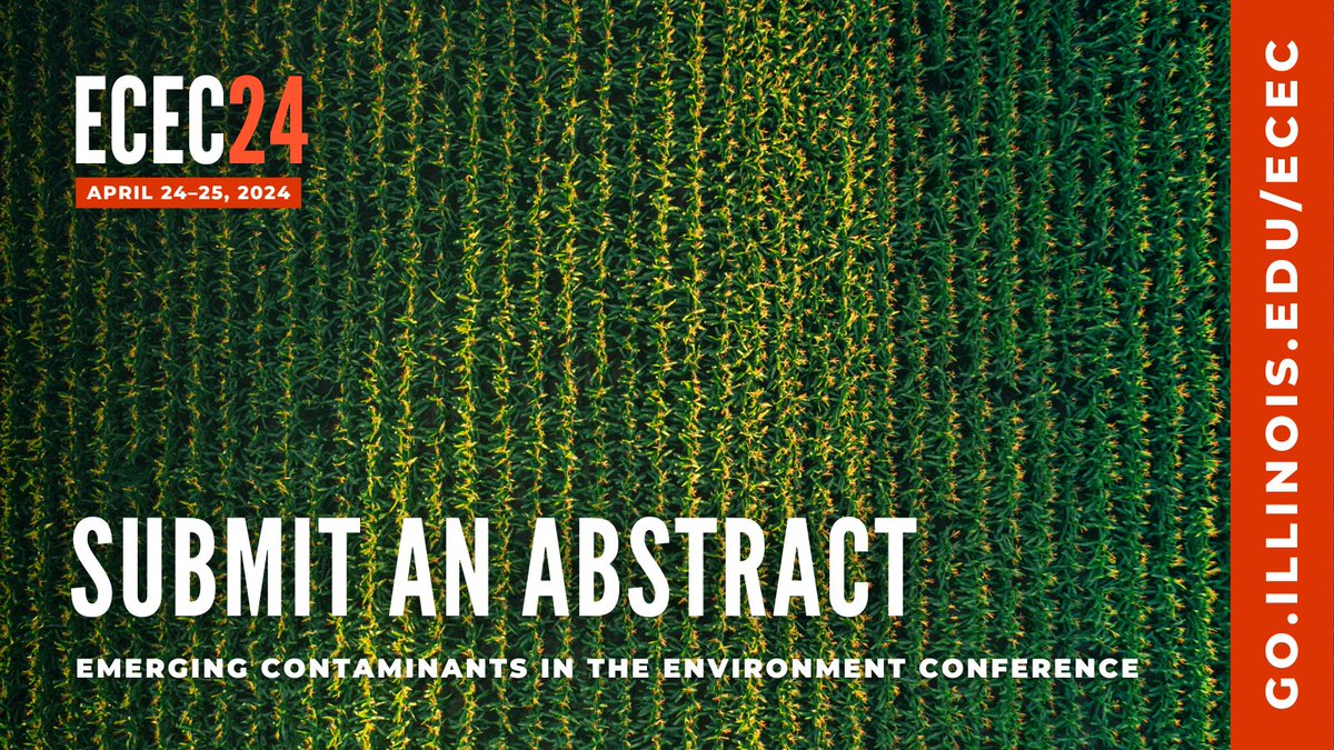 ‼️We're able to have more talks and have reopened abstract submissions‼️

Share your research on:
#Pharmaceuticals and #personalcareproducts #ppcp
#Marinedebris and #microplastics
#Algaltoxins #HAB
#Agriculturalchemicals
Other #emergingcontaminants (e.g., 6PPD-quinone)

#ECEC24