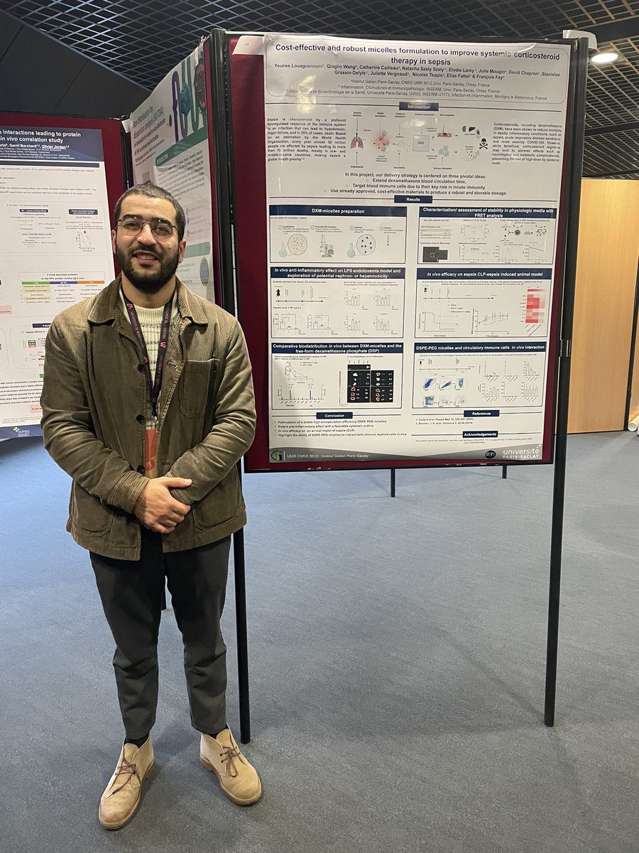 YunesLou's tweet photo. Very happy to come back again this year to the @SFNano_official annual meeting. Enjoyed as well organising the young session with the @JC2_SFNano board young colleagues/friends #nanomedecine #greatscience #awsomeatmosphere @NTsapis @Elias_Fattal @francois_fay1 https://t.co/1j2pCeFWHR