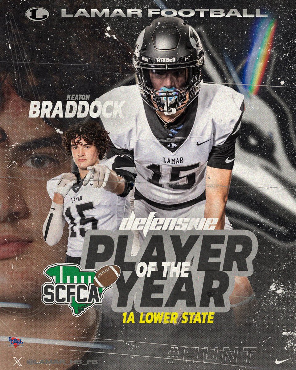Congratulations to Senior Keaton Braddock for being selected 1A Lower State Defensive Player of the Year.

#𝙃𝙐𝙉𝙏 🐺