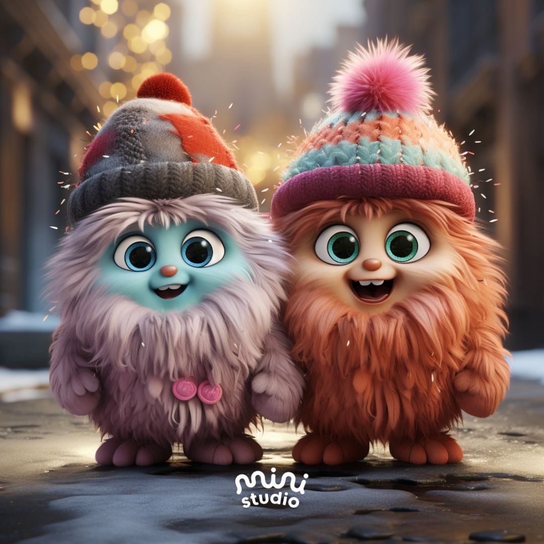 Hats keep the heat, but you warm my heart ❤️🫶🏼✨.

#art #animation #AIart #Generativeart #Generativeai #CardGame #christmasvibes #snowydays
#cozychristmas #christmasdecor
#christmaslights #christmaslove #ai #kawaiiart #sesamestreet #monsters #cutemonsters