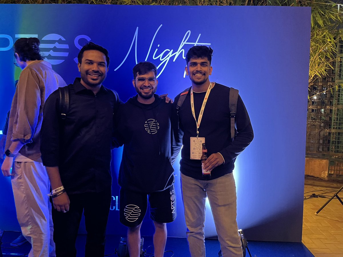 0xakki_qiro's tweet image. Aptos Night - one hell of an event 🙌🏻

#Aptos #IBW2023 #Bangalore
