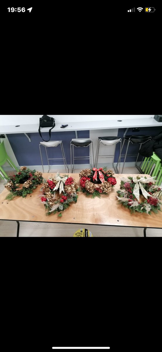 Roisin moloney (@roisin87953892) on Twitter photo Very multitalented <a href="/ULHospitals/">Follow @HSEMidWest</a> ICU department. A Wreath making class for the staff #healthandwellbeing
<a href="/eoghanlavin/">Eoghan Lavin</a> <a href="/ShanleyErika/">Erika Shanley</a> <a href="/annecalitz/">anne calitz</a> <a href="/FrapeJanet/">Janet Frape</a> <a href="/HsehealthW/">HSE Health & Wellbeing</a> <a href="/hanrahan_peter/">peter hanrahan</a> <a href="/Gary14024223/">Grumpyoldfecker</a> <a href="/muireanntobin/">Muireann Tobin</a> Very multitalented <a href="/ULHospitals/">Follow @HSEMidWest</a> ICU department. A Wreath making class for the staff #healthandwellbeing
<a href="/eoghanlavin/">Eoghan Lavin</a> <a href="/ShanleyErika/">Erika Shanley</a> <a href="/annecalitz/">anne calitz</a> <a href="/FrapeJanet/">Janet Frape</a> <a href="/HsehealthW/">HSE Health & Wellbeing</a> <a href="/hanrahan_peter/">peter hanrahan</a> <a href="/Gary14024223/">Grumpyoldfecker</a> <a href="/muireanntobin/">Muireann Tobin</a>