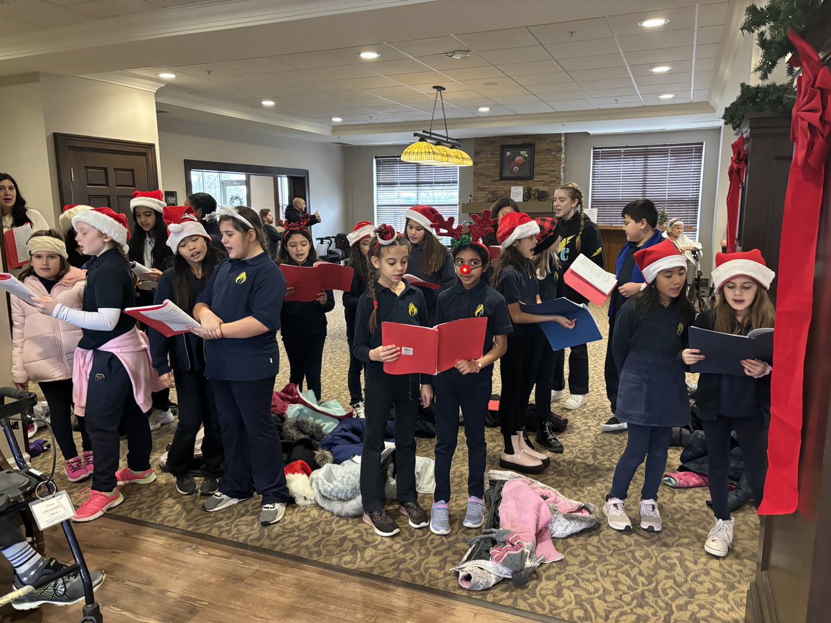 “The best way to spread Christmas cheer is singing loud for all to hear”-Buddy The Elf. Our <a href="/lclightmilton/">Lumen Christi</a> choir did an incredible job of spreading Christmas joy singing for the residents at <a href="/BirkdalePlace/">Birkdale Place</a> Thank you <a href="/gallagher_gr2/">Ms. Gallagher</a> <a href="/MariaADeRosa/">Maria De Rosa</a> Ms. Fournier for everything <a href="/HCDSB/">Halton Catholic DSB</a>