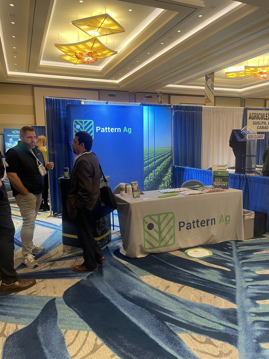 PatternAg's tweet photo. We’re here at #ASTA2023. Meeting some great people and sharing the value we bring to the seed industry. 

#predictiveag #patterndealer https://t.co/U54eYcjRNz