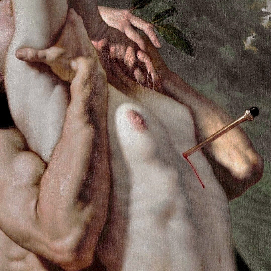 Apollo e Dafne, 2020, by Roberto Ferri (detail)