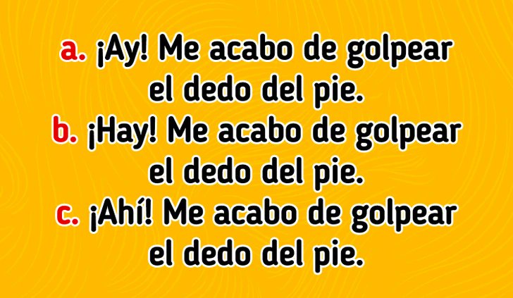 ¿Qué frase es correcta?