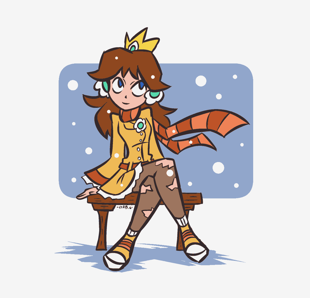 gabcdraws's tweet photo. Winter Princess Daisy https://t.co/OK2dYPcsTo