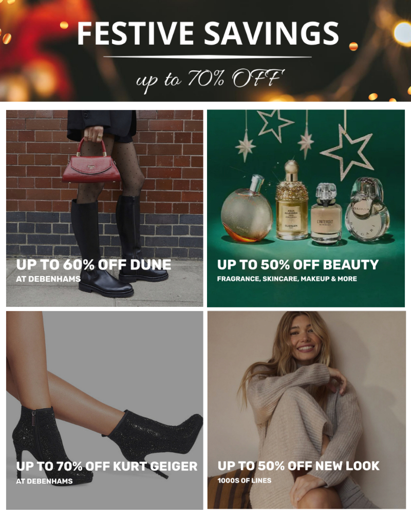 BrandStoreCom's tweet image. Don't miss UP TO 70% OFF Festive Savings! 🎄
bit.ly/FestiveSavings… 
*valid until 11th Dec.

#FestiveSeason #Savings #offer