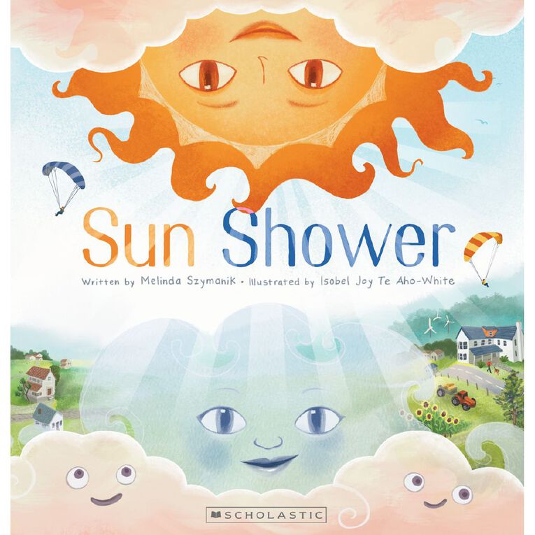 He Tārū Kahika | Sun Shower by <a href="/MelSzymanik/">Moderately Salty</a> illustrated by <a href="/izzyjoyart/">Isobel Joy Te Aho-White</a>, Pānia Papa i whakamāori is a lovely gentle #PictureBook of misunderstanding followed by #Friendship and stepping outside your comfort zone to discover the magic. #NatLibReads