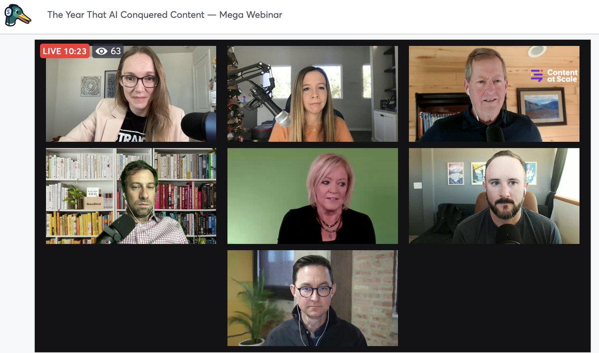 DianaRich013's tweet photo. That time when you get to completely marketing-geek out 🥳 and spend two hours with people you've admired for years (and your incredible boss ❤️ @JuliaEMcCoy). #lovemyjob #contentatscale @ducttape, @dohertyjf, @PamMktgNut, @crestodina and @5le https://t.co/wAudWv8Dds