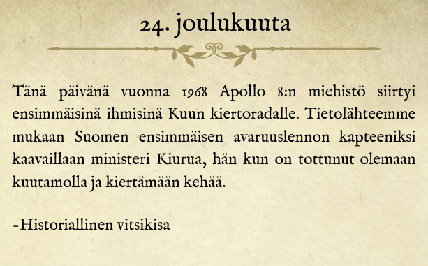 24.12. #historiallinenvitsikisa