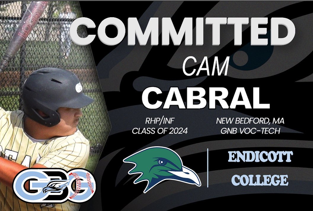 GBG_Hawks's tweet photo. Congratulations to Cameron Cabral (RHP/INF, GNB VOC-Tech β24) on his commitment to Endicott College!!
@CoachWelchRBI @PBR_NewEngland @EndicottBASE
#gbg #gbgnortheast #gbghawks #gbgrecruiting #endicottcollege #GNBVT #newenglandcollegebaseball #MAHighschoolbaseball https://t.co/GrxFvXkROd