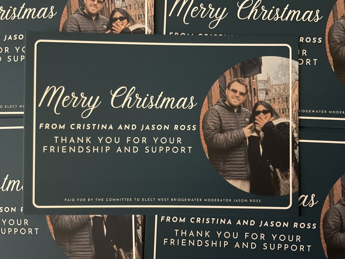 WBModerator's tweet image. Christmas cards have arrived from the printer! Coming soon to a mailbox near you.