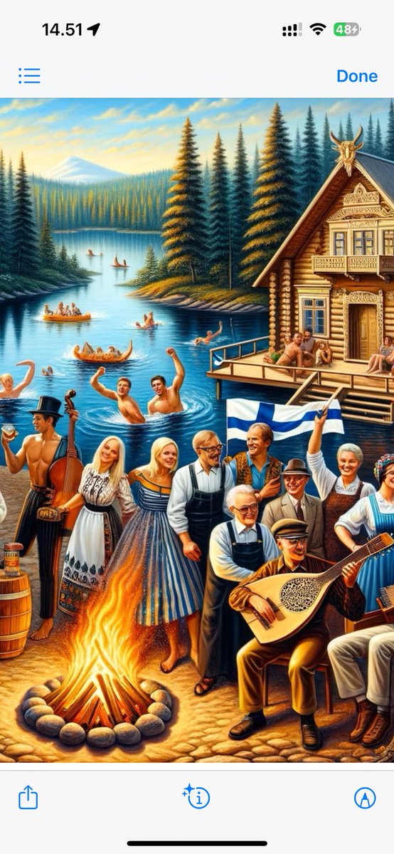 Here’s how #ChatGPT sees Finnishness - happy independence day Finland.