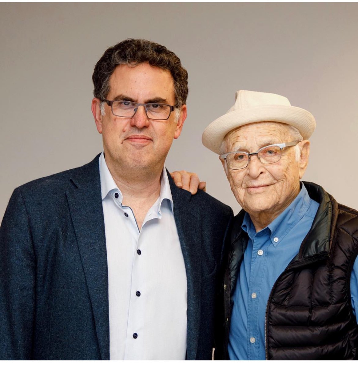 When I was President of the WGAW, I met Norman Lear once, just long enough to get this picture with him. Like many writers his work was an inspiration. And he was a great Guild member.  RIP