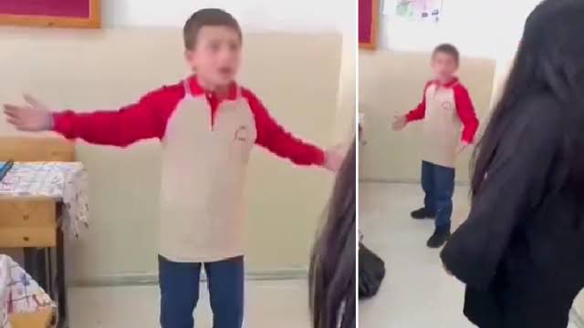 Tarihteki ilk devrimci çocuk. Mangal yürekli çocuk tek başına sınıf anneliği denilen o saçma şeyi milli eğitime yasaklattı. #devrim #eğitim