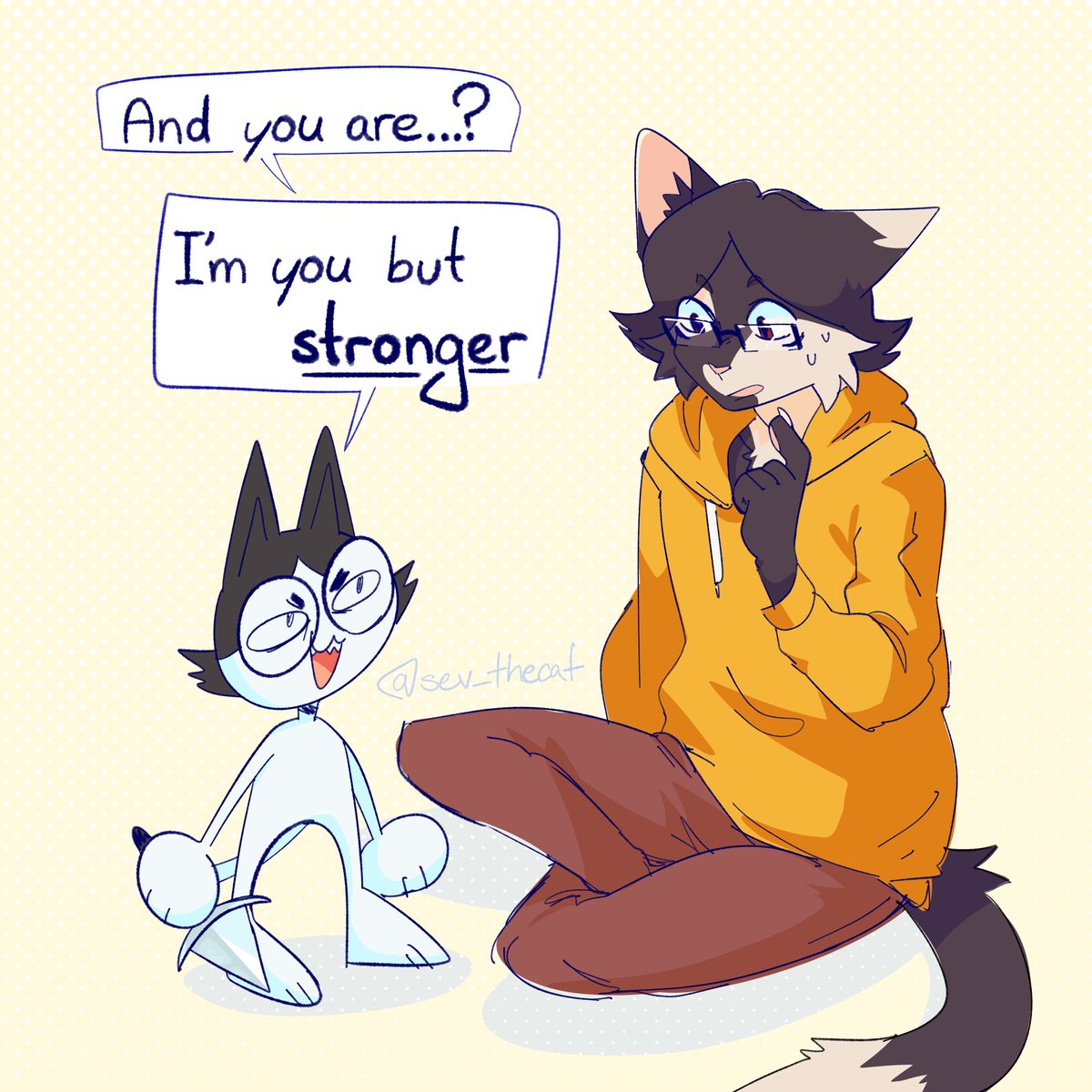 Sev_thecat's tweet photo. sooo I rewatched the fursona ep recently
#drawfee #drawfeefanart https://t.co/cywhjjDtty