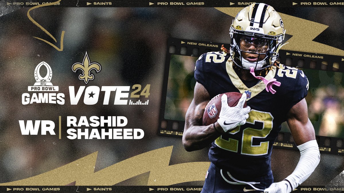 The top Pro Bowl vote-getter among NFC return specialists: @RashidShaheed 🔥 Keep voting for Rashid and all of your favorite #Saints ➡️ neworlns.co/ProBowl23 #ProBowlVote | #ProBowlGames