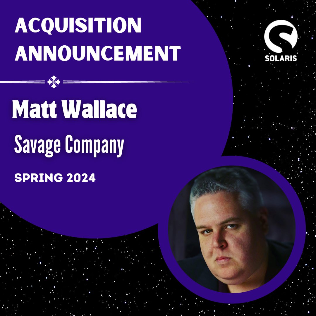 🚨 Acquisition Announcement! 🚨 We're delighted to be bringing @MattFnWallace's SAVAGE REBELLION trilogy to the UK! Book 1: SAVAGE COMPANY, will be released Spring 2024! UK/BC Rights acquired by @dtmooreeditor from @BeckyLeJeune, Bond Literary Agency.▶️bit.ly/480iLd5