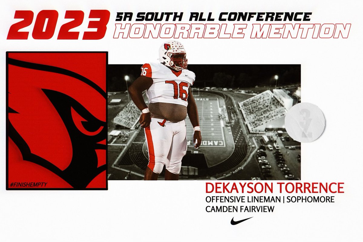 These are your 2023 5A South All-Conference Honorable Mention football players!