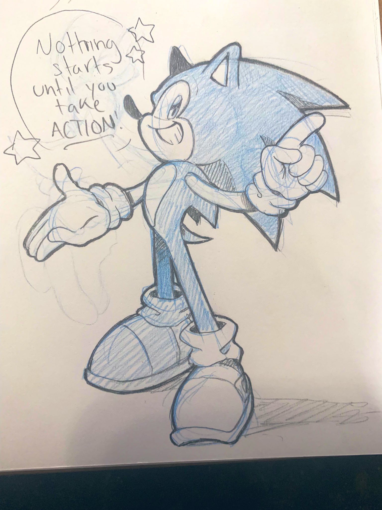 How to Draw Sonic the Hedgehog from Sonic X (Sonic X) Step by Step |  DrawingTutorials101.com