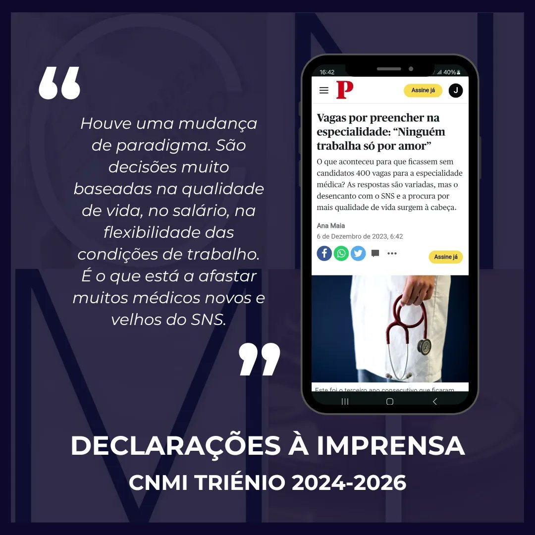 cnmi_om's tweet photo. Só assim será possível assegurar a renovação de recursos humanos em saúde e garantir os cuidados de saúde de amanhã, sem comprometer o bem-estar e a qualidade de vida dos médicos internos. https://t.co/SCPghTthAh