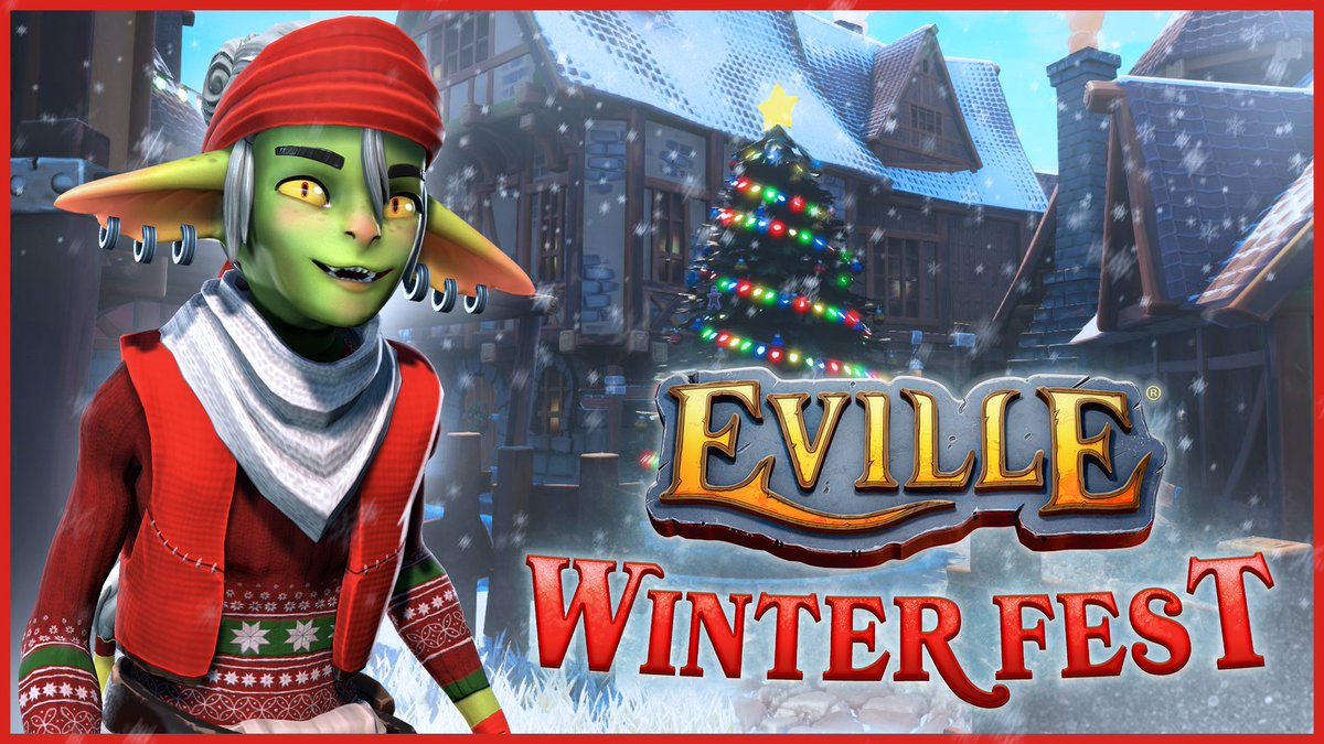 eville_game's tweet photo. Villagers, welcome to Winter Fest in Eville! ❄️

We hope you enjoy the Winter map, cosmetics, decorations, home furniture customization &amp; more.

Watch out for the ice hazards! 🧊❄️

Event: Now through Jan 11, 2024
Store: 12/14/23 - 1/11/24

🎬 https://t.co/1KRPSSQa4U https://t.co/goS0inQIh9