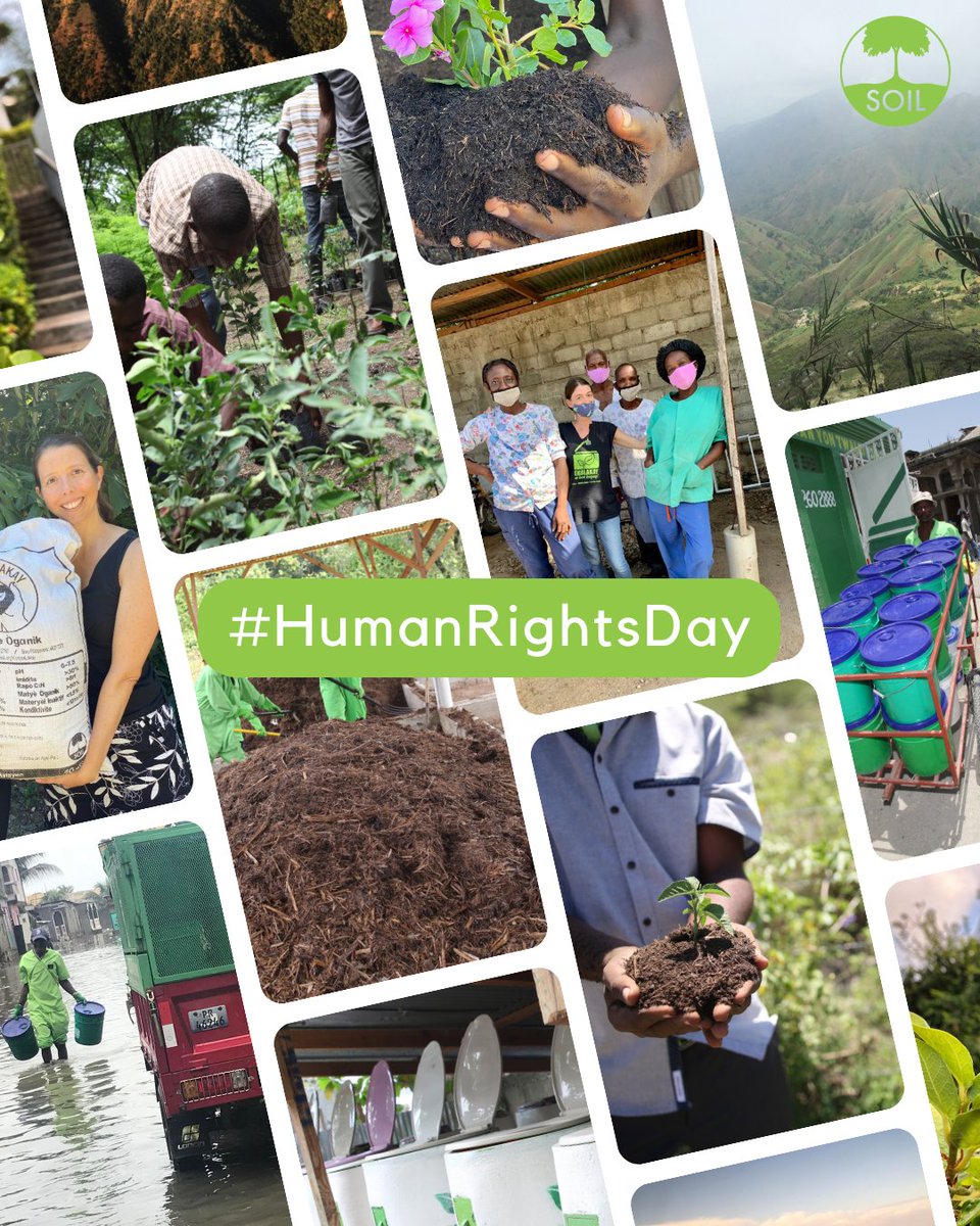 Access to safe, affordable and reliable #sanitation services is a basic human right. On this #HumanRightsDay and every day, SOIL is committed to expanding access to safe, affordable and reliable #sanitation services in #Haiti.