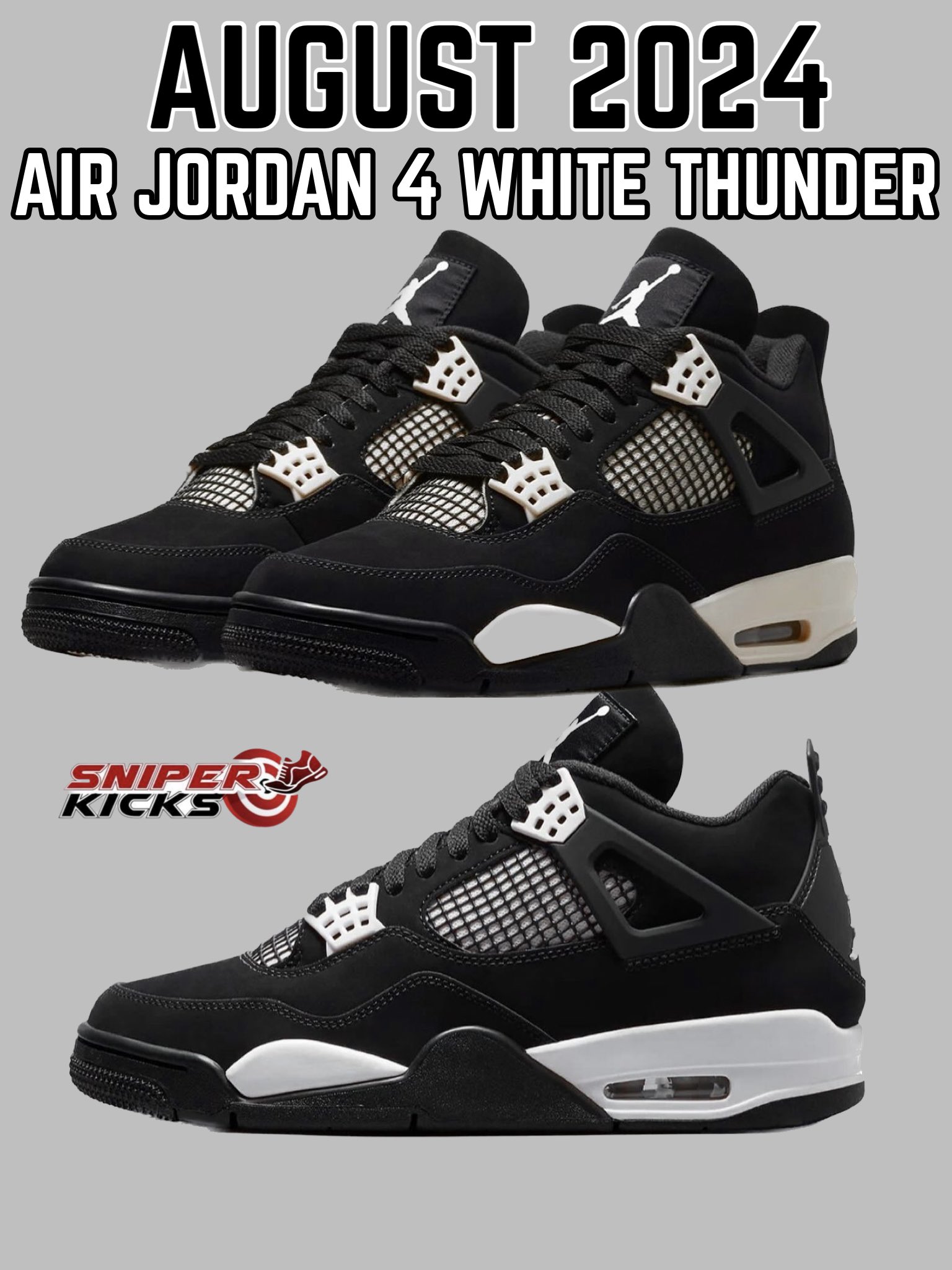 The Air Jordan 4 White Thunder Releases Fall 2024