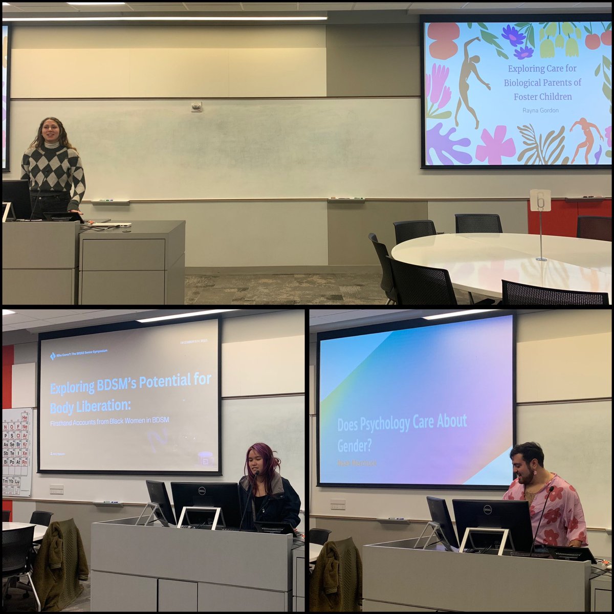 emory_wgss's tweet image. 🗣️Thank you for joining us today at the WGSS Senior Symposium 2023! We are so proud of our seniors’ presentations, creative zines, podcasts, artwork and interactive installations on the topic of “Who cares?”. ✨

#emorywgss #wgss #seniorsymposium #symposium