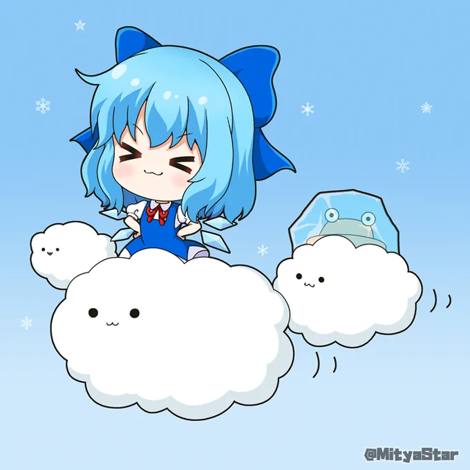 もくもくもくようび～ チルノ(再掲)╭◜◝  ͡  ◜◝╮    ╭◜◝  ͡  ◜◝╮(    •ω•       )     (    •ω•       )ŧ‹ŧ‹╰◟◞  ͜  ◟╭◜◝  ͡  ◜◝╮ ͜  ◟◞╯   ŧ‹ŧ‹    (    •ω•       )        ╰◟◞  ͜  ◟◞╯ŧ‹ŧ‹ 