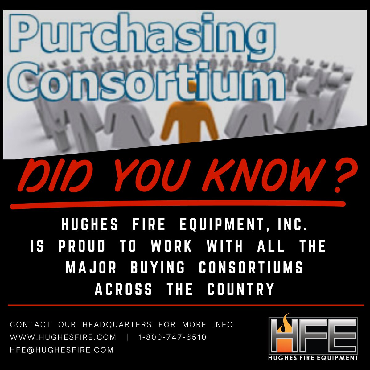 Buying Consortiums saves TIME & MONEY by easing the rigorous & sometimes political bid process through state-level and national entities!
We are proud to work with Consortiums like:
-Sourcewell
-HGACBuy
-NPPGov
-NASPO
For more info, visit our website: hughesfire.com/news