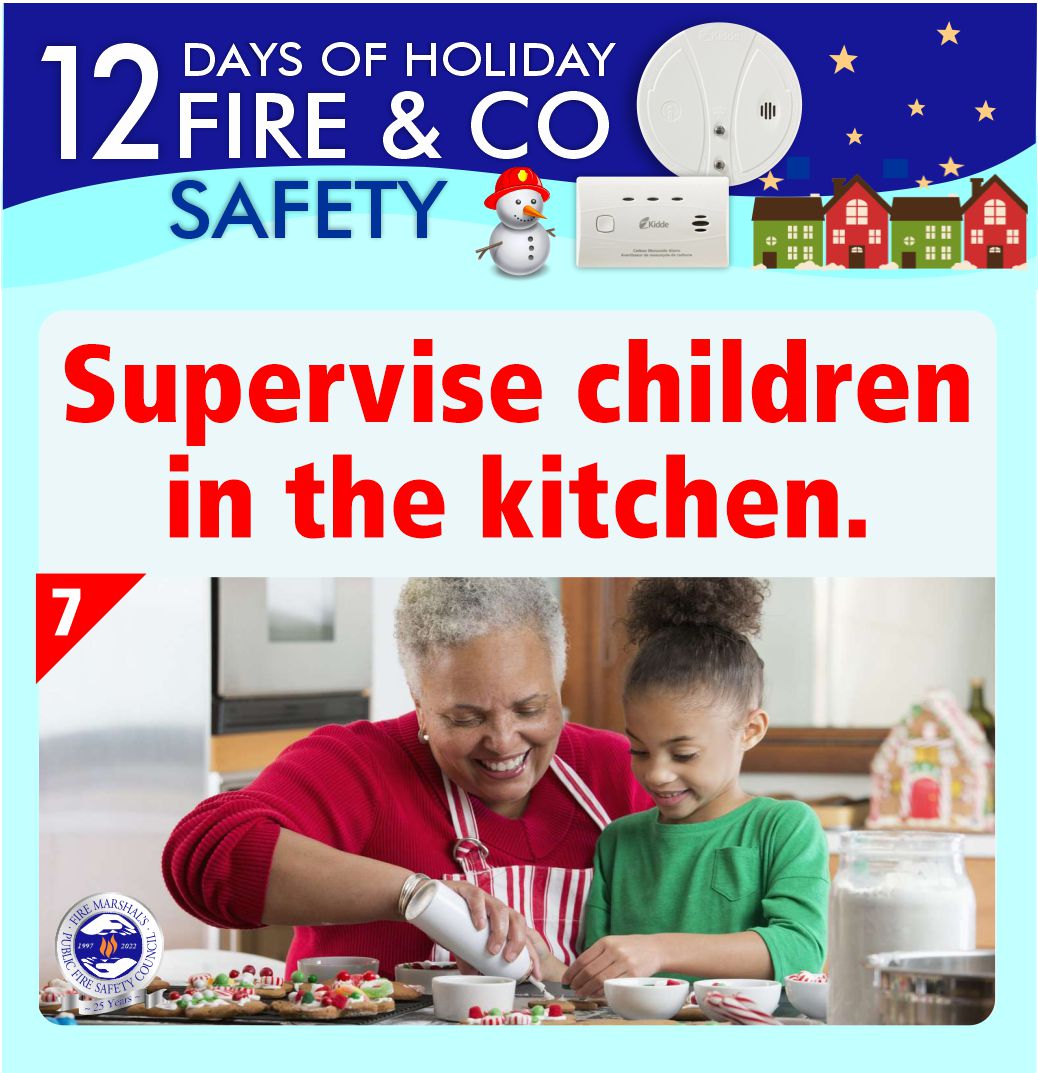 12 Days of Holiday Fire & CO Safety - For a chance to win a prize, send your best holiday fire safely tip to fire@waterloo.ca! Two winners will be selected for each of the 12 days! Prizes available for pick up at Waterloo Fire Stations only.