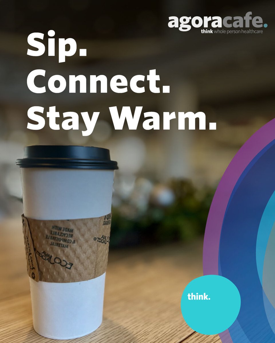 ThinkAksarben's tweet photo. What's your favorite way to warm up on a chilly day? We love starting our day with a hot chocolate or coffee at Agora Café, conveniently located on the ground floor of Think Whole Person Healthcare. #AgoraCafe https://t.co/4w1QTNWCDf
