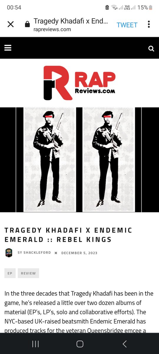 No Cure Records (@nocurerecords) on Twitter photo Salute to <a href="/RapReviews/">RapReviews.com #BlackLivesMatter</a> for the write up on the 'Rebel Kings' album from Tragedy & Endemic, out now on Vinyl | CD | Cassette. Get your copy in!
rapreviews.com/2023/12/traged… Salute to <a href="/RapReviews/">RapReviews.com #BlackLivesMatter</a> for the write up on the 'Rebel Kings' album from Tragedy & Endemic, out now on Vinyl | CD | Cassette. Get your copy in!
rapreviews.com/2023/12/traged…