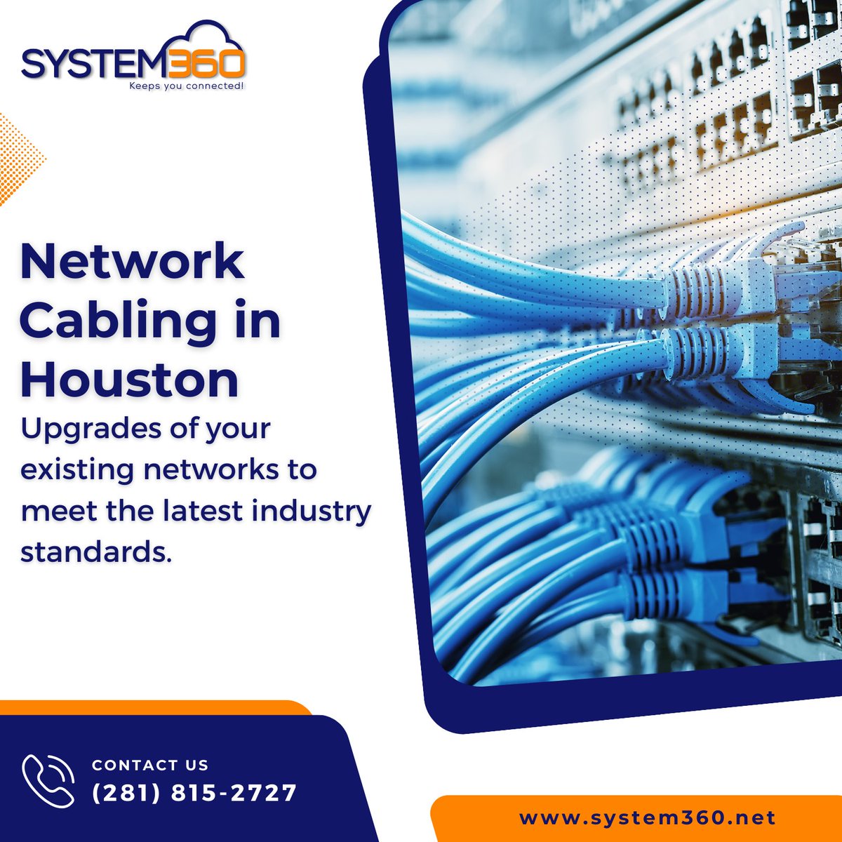 system360_'s tweet photo. Improve Your Connections in Houston with Upgrading Network Cabling!
Feel Free to Contact us:
📞 (281) 815-2727
📩 info@system360.net
#ITServicesIn #ethernet #electricalcable #computernetwork #used #Networkcablingservices #Houston #WiFi #internet #connect #server #NetworkCabling https://t.co/cIvbrtjtfv