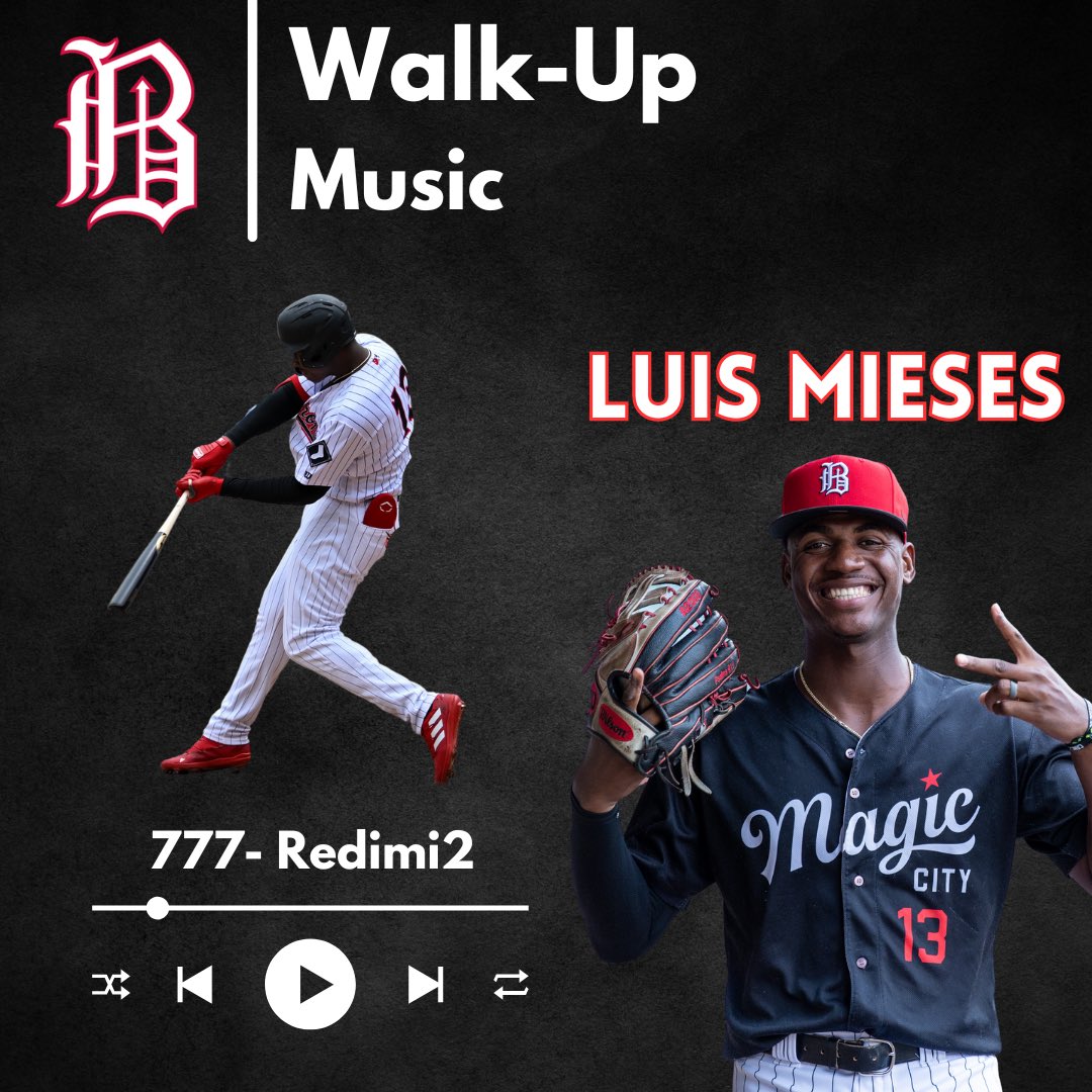 Walk Up Wednesday! First up: Luis Mieses! 🎧 #bhambarons