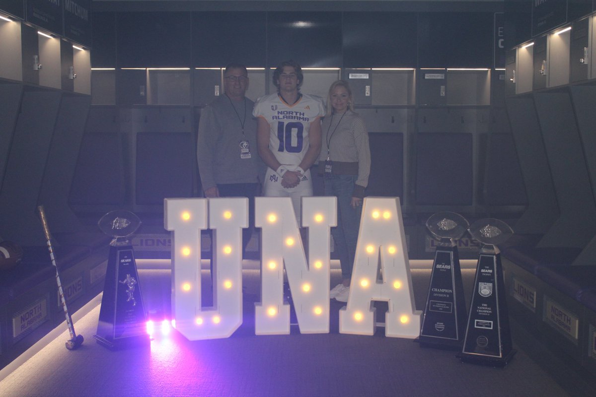 Great official visit!! @UNAFootball @BrentDearmon @CoachCaraboa @Florence_Sports @FlorenceHSFB