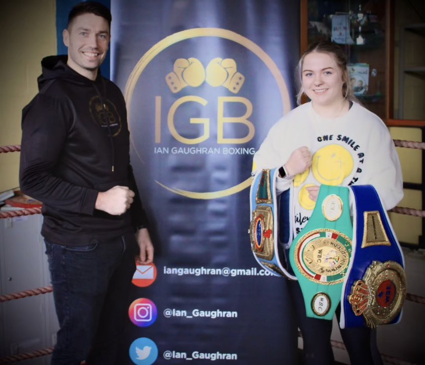 Katelynn Phelan officially announced to the stable of <a href="/Ian_Gaughran/">Ian Gaughran Boxing (IGB)</a> 

Ian has confirmed that Katelynn - out of the ring since March 2021 - will fight in Ireland in early 2024 in a yet-to-be-announced show. 

“We are eyeing up some more history for the champ,” says Ian.

(1/2)