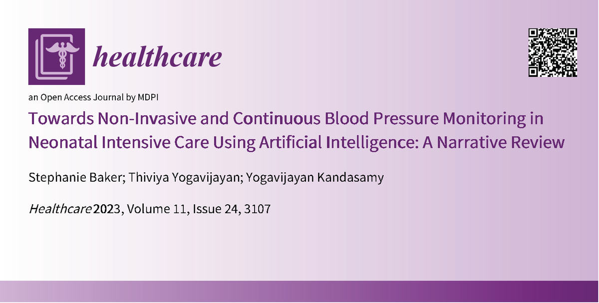 EngoSteph's tweet photo. New invited review paper "Towards Non-Invasive and
Continuous Blood Pressure Monitoring in Neonatal Intensive Care Using AI" is out now! Great to collaborate with some colleagues in medicine on this one: https://t.co/VCqoHfgdak https://t.co/UChSi3O0ir