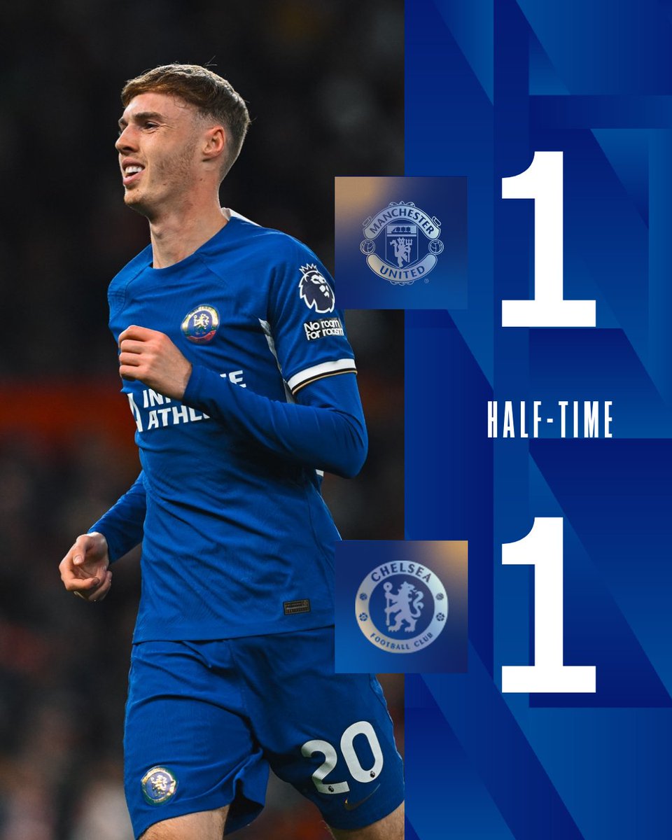 An entertaining first half ends all square. 🔴🔵 #CFC | #MunChe