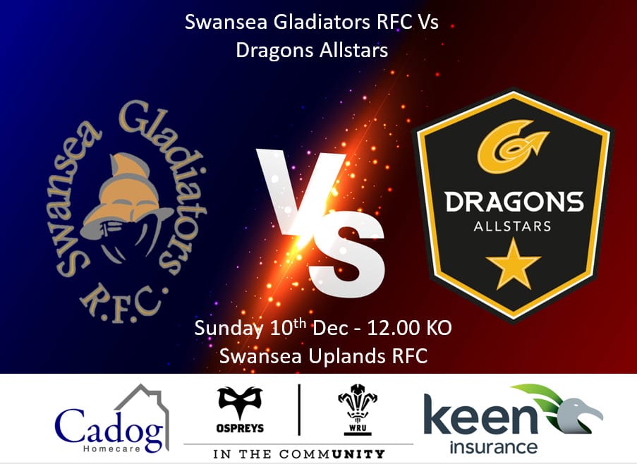 This week, we face the @DRA_ALLSTARS at @UplandsRFC another lunchtime ko! Your support is greatly needed and appreciated !