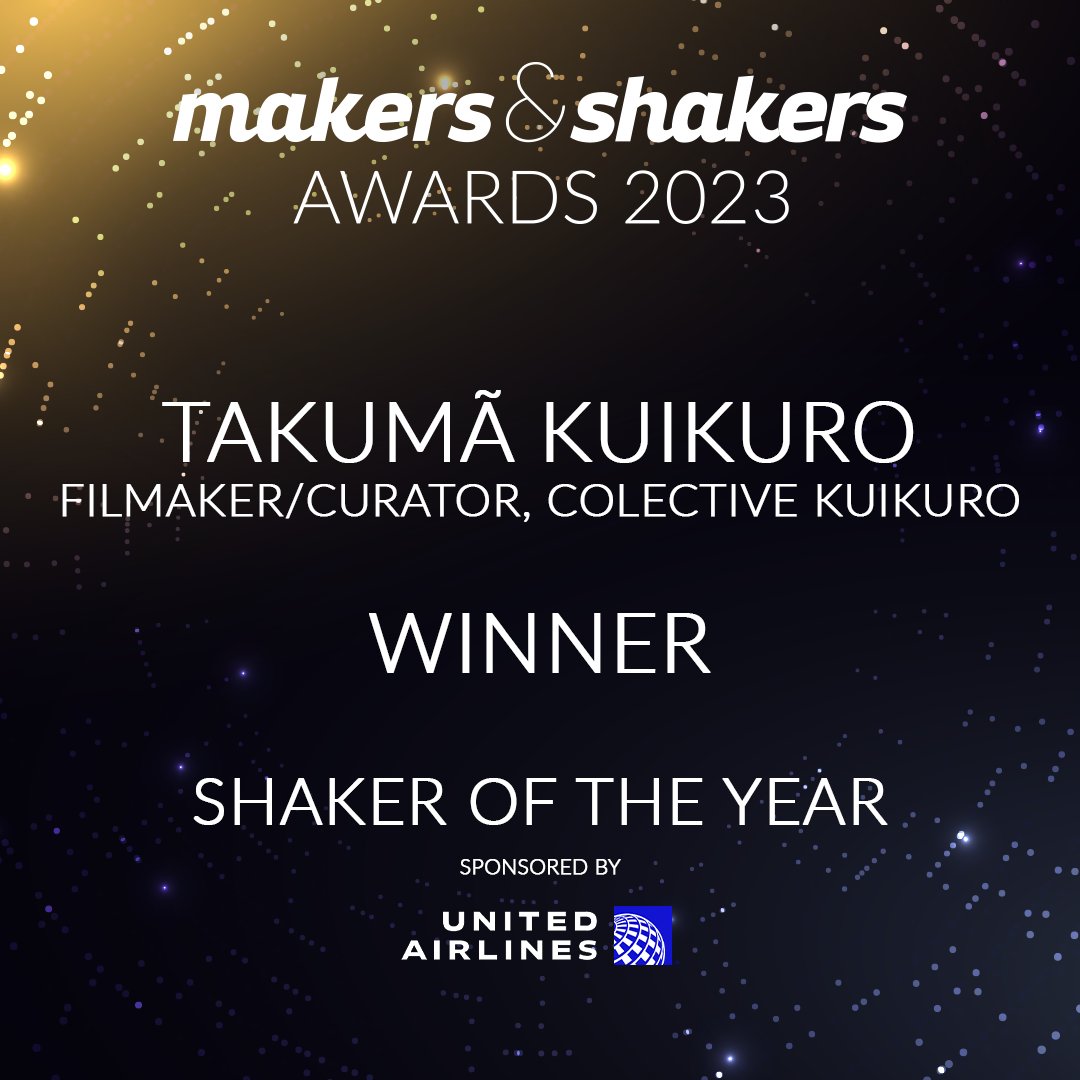Congratulations to Shaker of the Year 2023 WINNER!
Takumã Kuikuro, Filmmaker / Curator, Colective Kuikuro
Read more info about the winners at makersandshakersawards.com