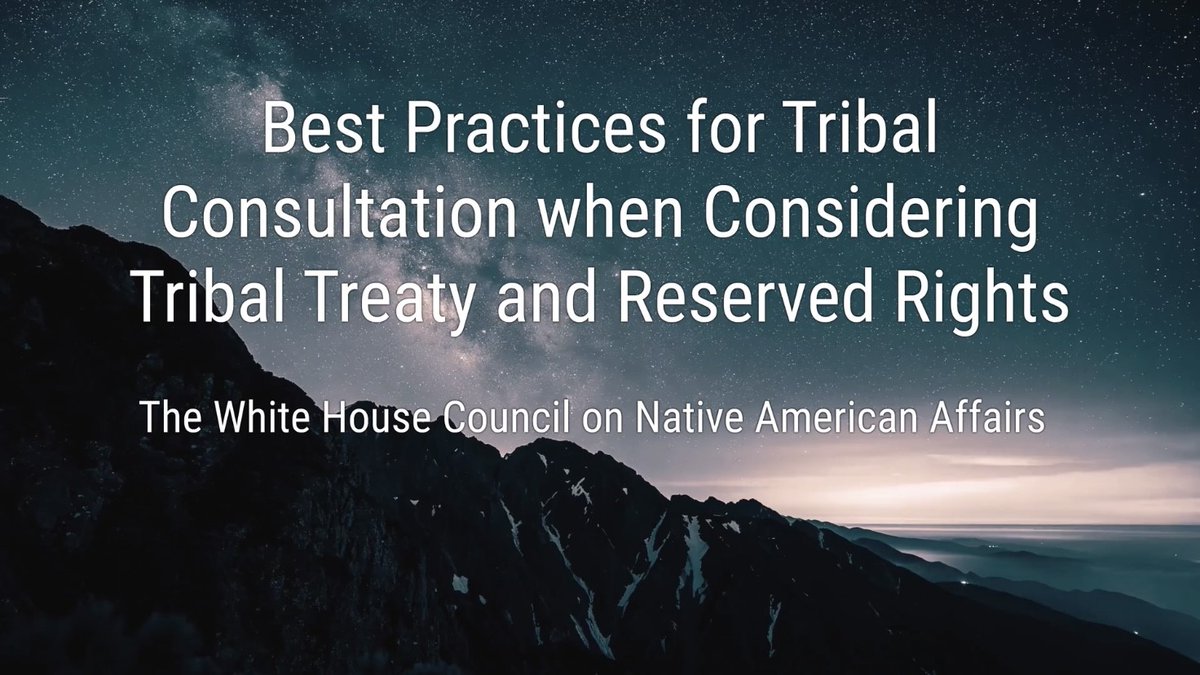 At the <a href="/WhiteHouse/">The White House</a> Tribal Nations Summit, <a href="/USOPM/">U.S. Office of Personnel Management</a> and <a href="/Interior/">US Department of the Interior</a> announced new training for federal employees on the unique obligations &amp; best practices for respecting treaty rights when engaging in consultation. See a preview: 360.articulate.com/review/content… #NativeTwitter #IndianCountry