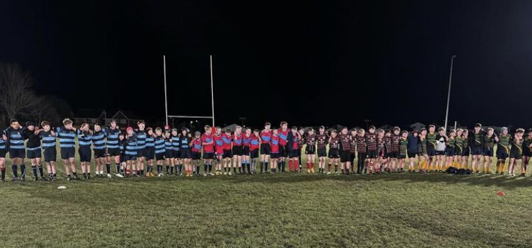 Well done to Y8 Rugby @PrestatynHigh - taking part in a very enjoyable county playnight. Thanks to @RhylRugbyClub for hosting 🏉