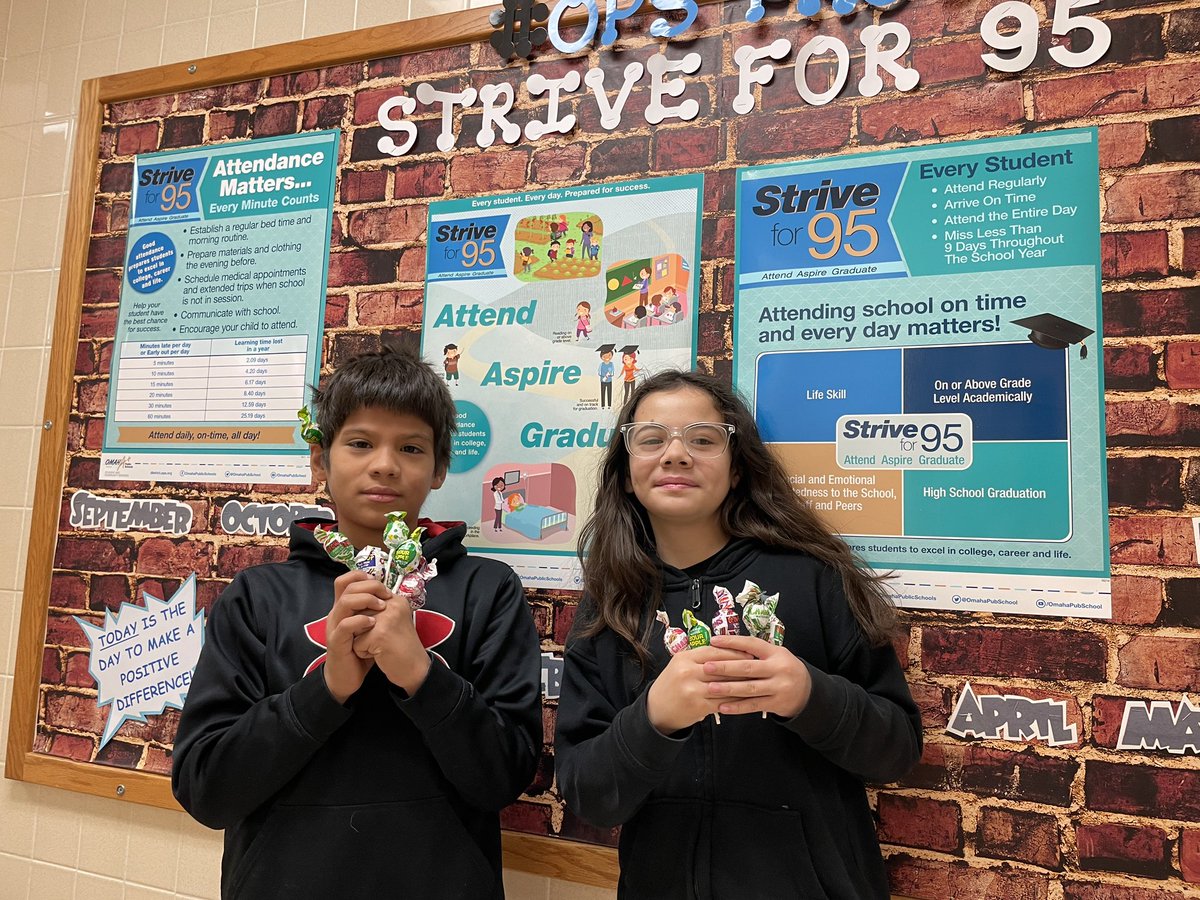 📣We had 💯% attendance yesterday! 

Had to celebrate with blow pops today! 🍭