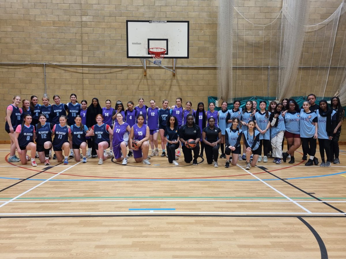 SchoolsBW's tweet photo. The @BasketballWales @DYNAMIKsport   schools tournament continued with the  Yr 11-13 Girls Cardiff LA Round was held @StDavidsBball 🏀 https://t.co/saqG7RkC6S